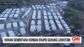 VIDEO: Hunian Sementara Korban Erupsi Gunung Lewotobi