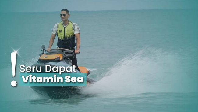 Cobain Sensasi Main Jetski dan Waterbike di Pantai Tanjung Kelayang