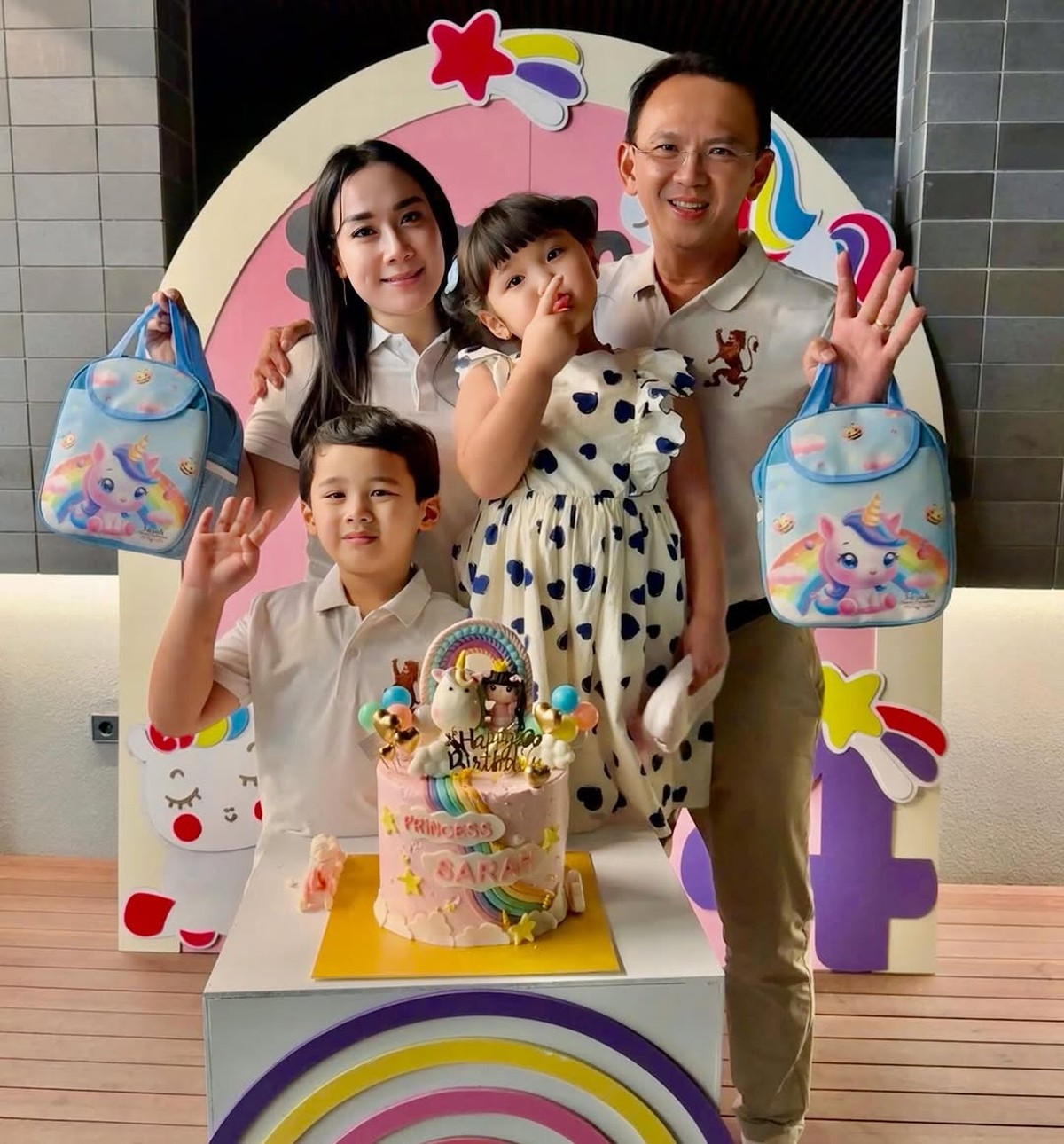 Keluarga Ahok dan Puput Nastiti Devi