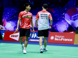 Sabar/Reza Sedih Kalah saat Debut Kejuaraan Dunia
