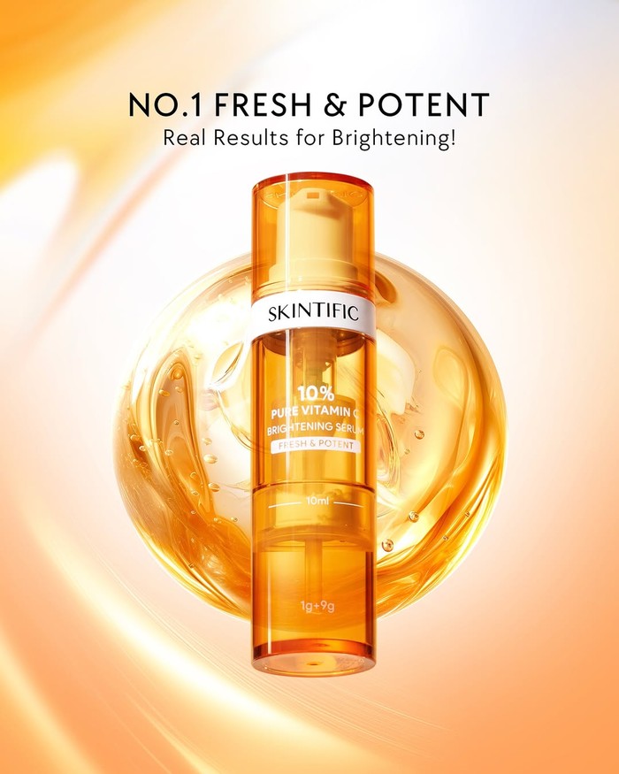 SKINTIFIC 10% Pure Vitamin C Brightening Serum