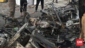 25 Motor Hangus Terbakar Imbas Demo Ricuh di Grahadi Surabaya