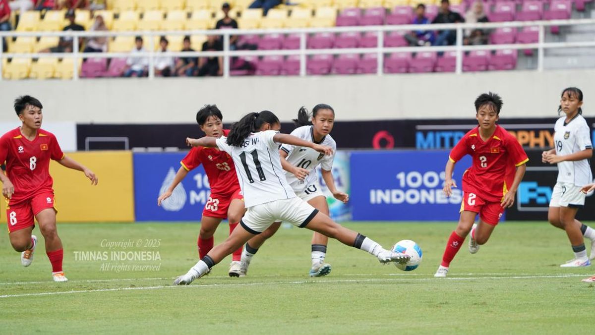 FOTO: Indonesia Kalah Dramatis dari Vietnam di Piala AFF Putri U-16