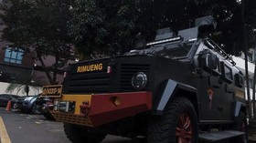 Mobil Brimob yang Lindas Pengemudi Ojol Diduga Rantis Rimueng PJJ