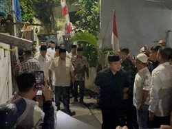 Prabowo Subianto Datangi Rumah Duka Ojol Meninggal usai Dilindas Mobil Brimob