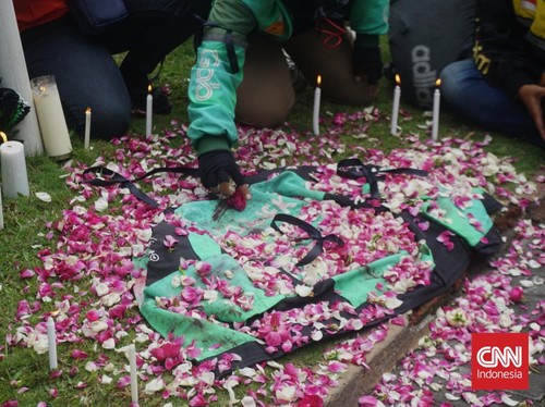 Solidaritas Affan Kurniawan, Ratusan Ojol Datangi Polda DIY