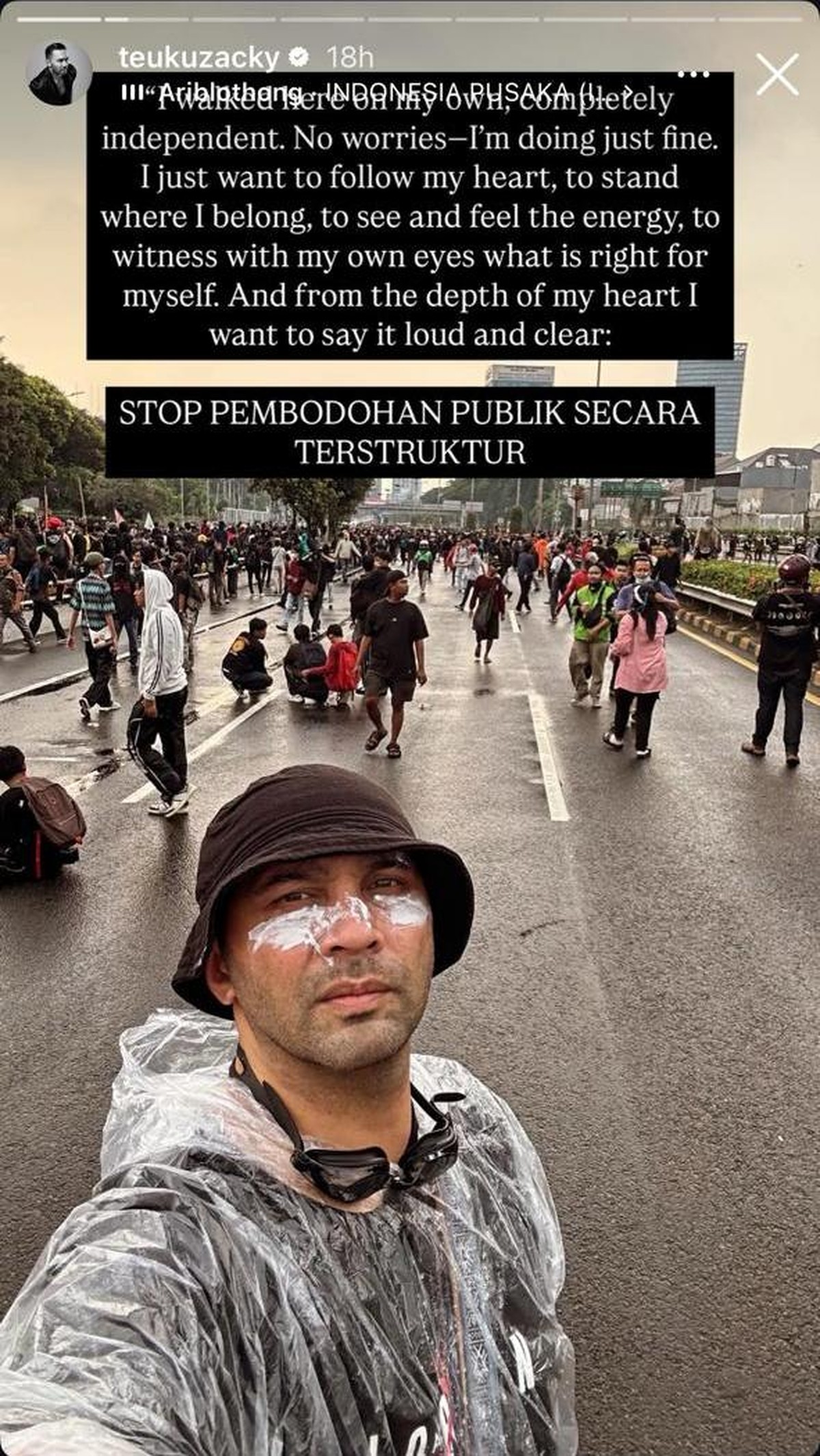 Teuku Zacky Ikut Demo 28 Agustus 2025