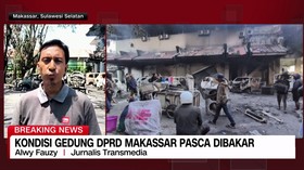 VIDEO: Kondisi Gedung DPRD Makassar Pasca Dibakar
