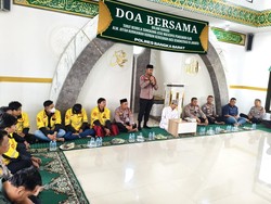 Polisi dan Komunitas Ojol di Bangka Barat Gelar Doa Bersama