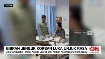 VIDEO: Gibran Jenguk Korban Luka Unjuk Rasa
