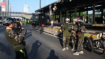 FOTO: Car Free Day dan Upaya Menjaga Warga Jakarta