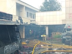 Bekas Bangunan Polres Jakpus Kebakaran