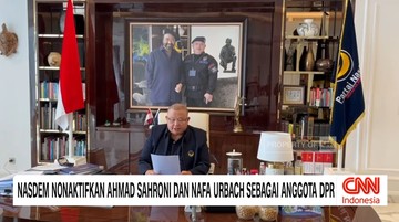 VIDEO: Nasdem Nonaktifkan Sahroni dan Nafa Urbach Sebagai Anggota DPR