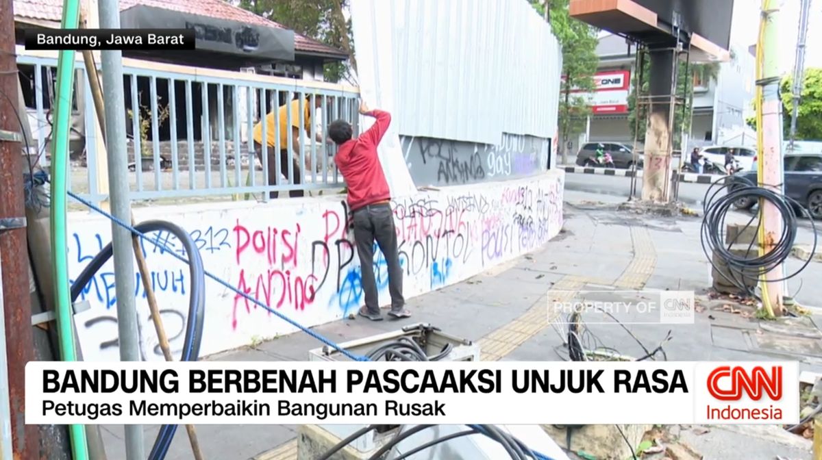 VIDEO: Bandung Berbenah Pascaaksi Unjuk Rasa