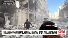 VIDEO: Serangan Udara Israel Kembali Hantam Gaza, 7 Orang Tewas