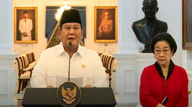 Wakil Presiden Gibran tidak hadir saat Prabowo konferensi pers dengan ketum parpol dan pimpinan DPR-MPR soal aksi demonstrasi rakyat.