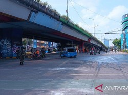 Jalan Depan Mako Brimob Kwitang Sudah Bisa Dilintasi Kendaraan Pagi Ini