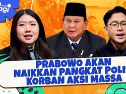 Prabowo akan Naikkan Pangkat Polisi Korban Aksi Massa