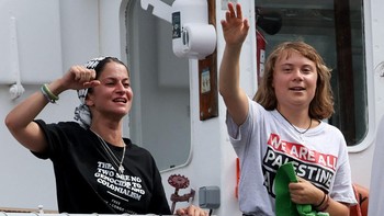 FOTO: Asa Greta Thunberg Cs Kembali Berlayar Menuju Gaza