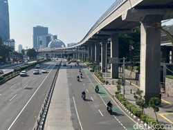Lalin Gatsu-Sudirman Lancar Usai Imbauan WFH, Warga: Kayak Bukan Jakarta
