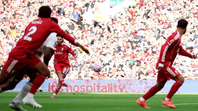 Liverpool menang 1-0 atas Arsenal dalam pertandingan lanjutan Liga Inggris atau Premier League 2025/2026 di Stadion Anfield, Minggu (31/8) malam WIB.