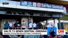 VIDEO: Halte TransJakarta Senen Rusak, Perbaikan Ditarget Sepekan