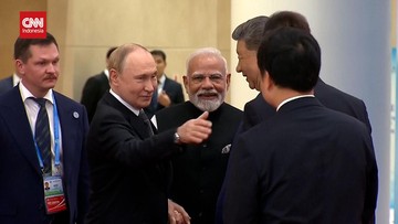 VIDEO: Momen Keakraban Putin-Xi Jinping-Narendra Modi di KTT SCO