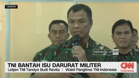VIDEO: TNI Bantah Isu Darurat Militer