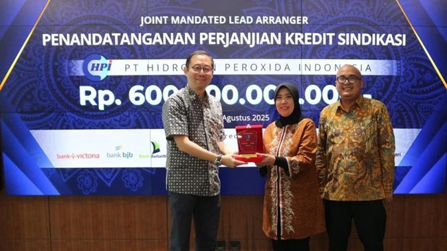 Bersama Bank Victoria sebagai Joint Mandated Lead Arranger & Bookrunner, Bank BJB memimpin struktur pembiayaan koordinasi antarkreditur bagi PT HPI.