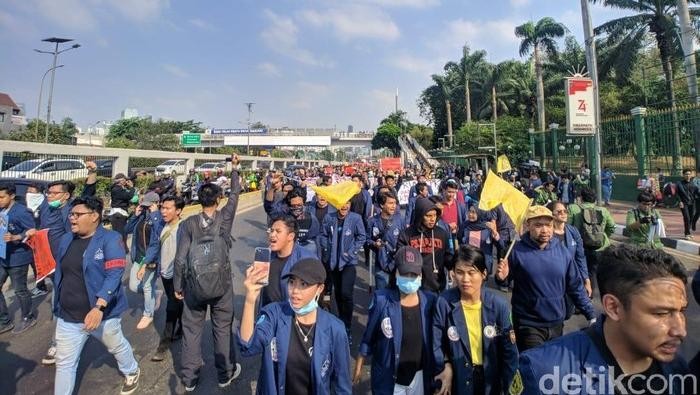 Demo besar di Indonesia Demo RKUHP dan UU KPK/Foto: detikcom/Jefrie
