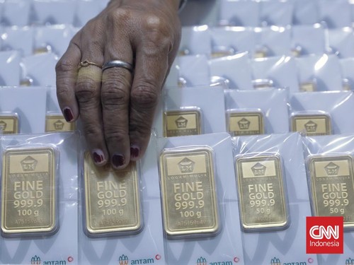 Harga Emas Melesat Rp32.000 jadi Rp2,122 Juta per Gram Hari Ini