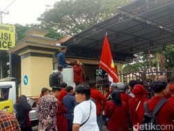 IMM Geruduk Polda Gorontalo Buntut 11 Mahasiswa Diamankan Saat Demo Ricuh