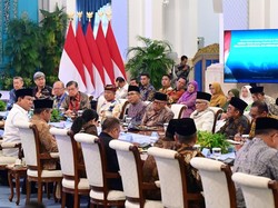 Prabowo Silaturahmi dengan Tokoh Lintas Agama-Petinggi Parpol di Istana Negara