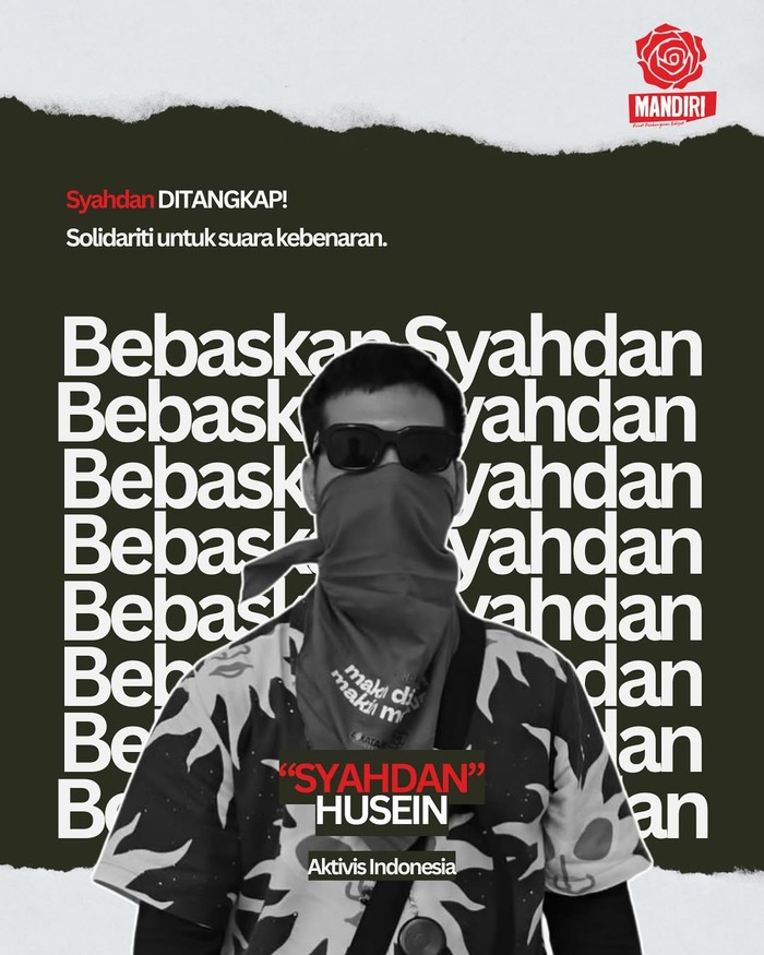 Admin Gejayan Memanggil, Syahdan Husein, ditetapkan jadi tersangka atas dugaan penghasutan aksi massa.