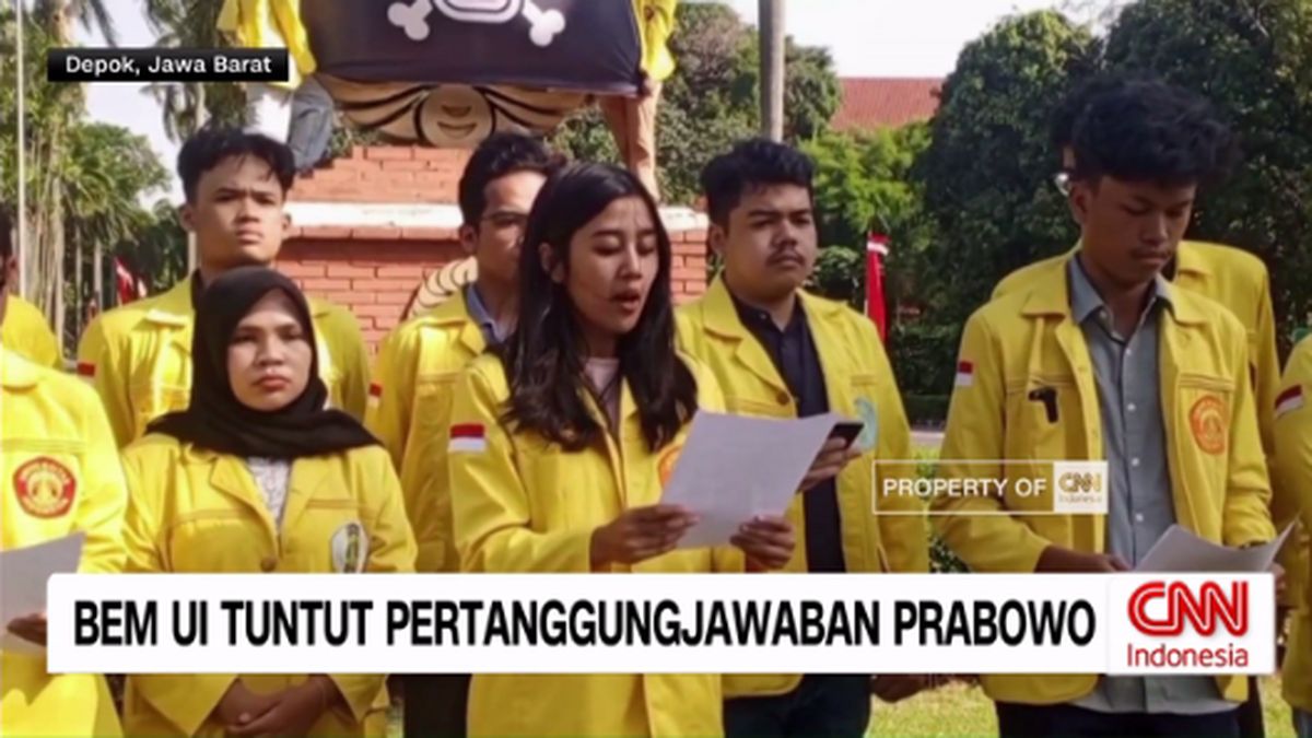 VIDEO: BEM UI Tuntut Prabowo Bertanggung Jawab
