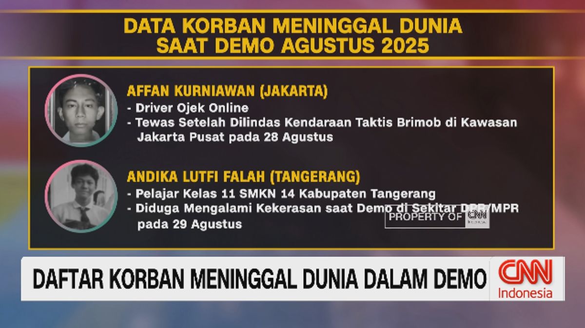 VIDEO: Daftar Korban Meninggal Dunia Dalam Demo