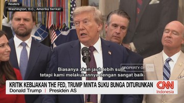 VIDEO: Kritik Kebijakan The Fed, Trump Minta Suku Bunga Diturunkan