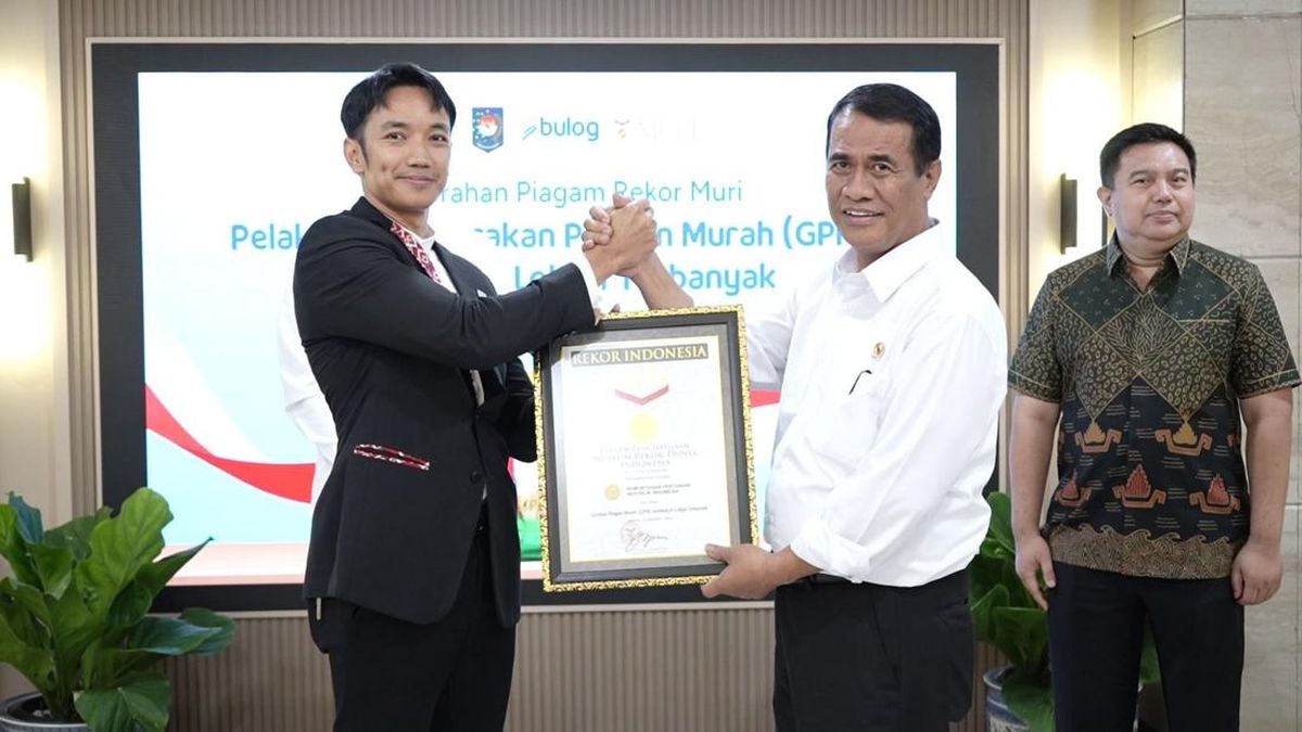 Sukses Gelar GPM di 4.337 Titik, Bulog Pecahkan Rekor MURI