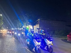 Polisi dan TNI Patroli Skala Besar Pastikan Kota Dumai Aman