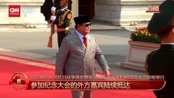 VIDEO: Senyum Semringah Prabowo Disambut Xi di Parade Militer China