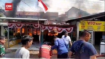 VIDEO: Detik-detik Kebakaran Melanda Asrama Polri Serpong Tangsel