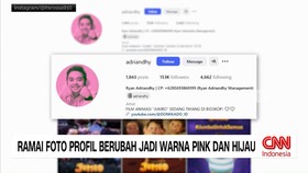 VIDEO: Ramai Foto Profil Berubah Jadi Warna Pink dan Hijau