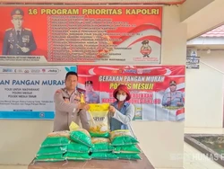 Polda Lampung Telah Salurkan 596 Ton Beras lewat Gerakan Pangan Murah