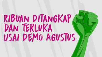 INFOGRAFIS: Data Penangkapan Demo Agustus Versi YLBHI dan Polri