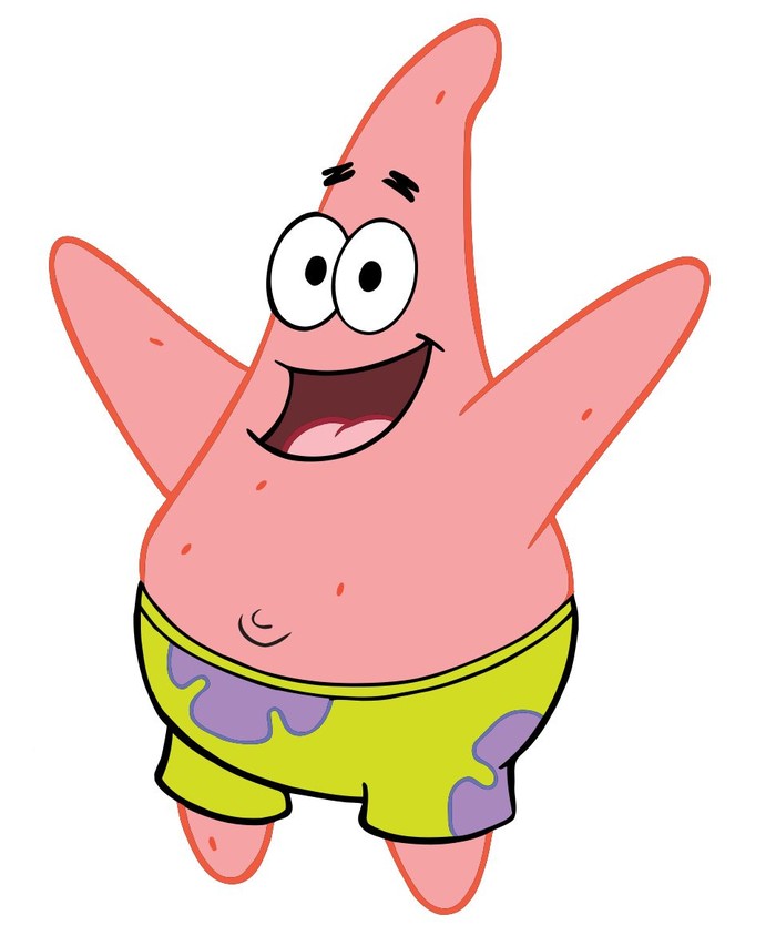 Ingat teman dekat Spongebob? Yap, Patrick! Tanpa disadari, simbol warna perjuangan yang kamu lihat sekarang juga sama dengan warna tubuh dan celana yang dipakai oleh Patrick lho! (Foto: Pinterest/j).