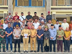 Tokoh Adat dan Masyarakat Sepakat Saling Jaga Keamanan di Pelalawan Riau