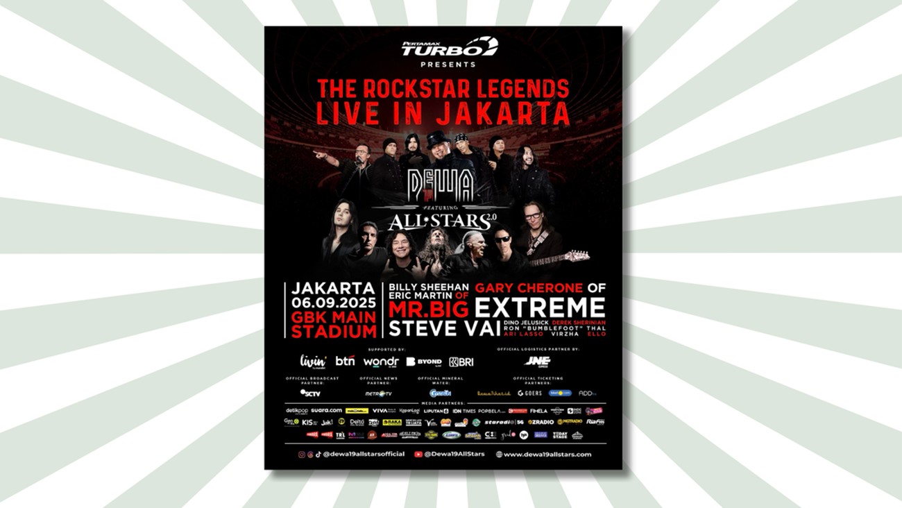 Steve Vai Lengkapii Line-up Bertabur Bintang Dunia di Konser Dewa 19 All Stars 2.0, Sabtu, 6 September 2025 di GBK