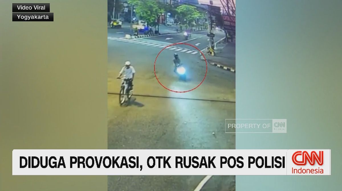 VIDEO: Diduga Provokasi, OTK Rusak Pos Polisi