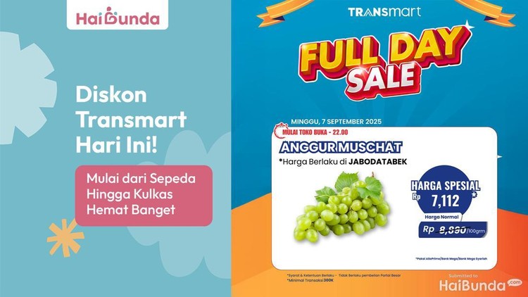 Diskon Transmart Hari Ini! Mulai dari Sepeda Hingga Kulkas Hemat Banget