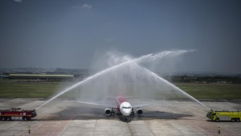 FOTO: Bandara Ahmad Yani Semarang Kembali Layani Rute Internasional